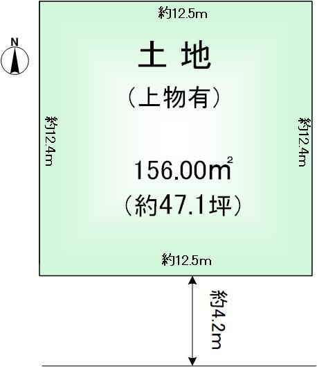 高槻市西冠1丁目土地の土地図