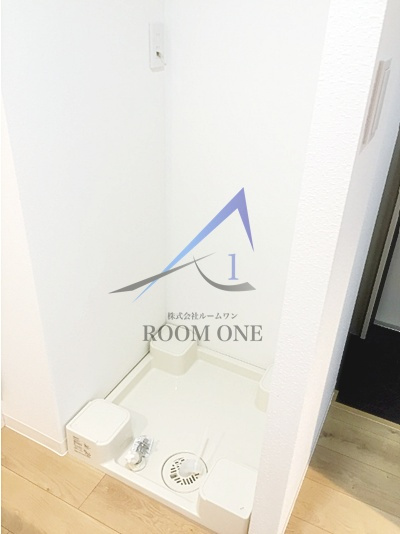 COCOFLAT田端Ⅱの設備|洗濯機置き場です。