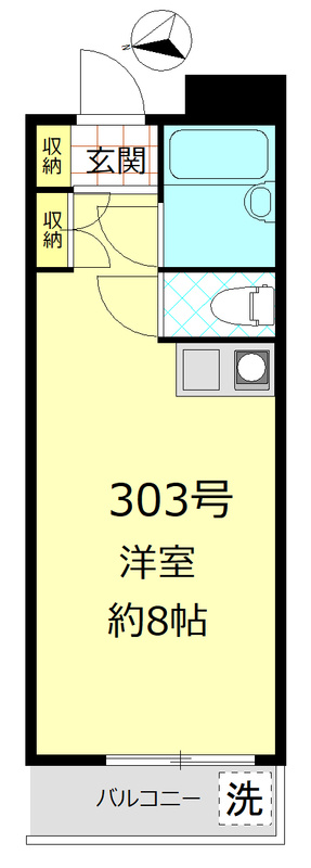パレロワイヤル弦巻の間取り