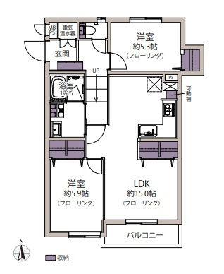 【間取り】 | ライオンズマンション鳥飼☆仲介手数料無料☆
