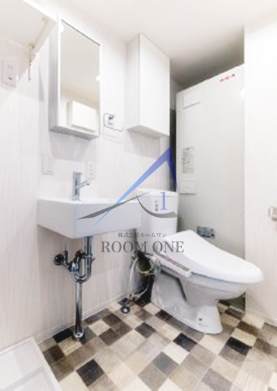 COCOCUBE北千住Ⅱの洗面所|洗面台です。