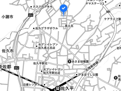 【地図】 | 佐久市長土呂中古住宅