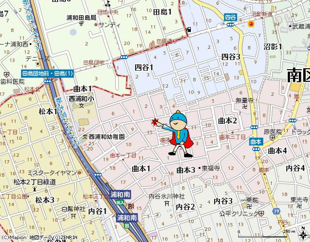 サン・アジュールの地図