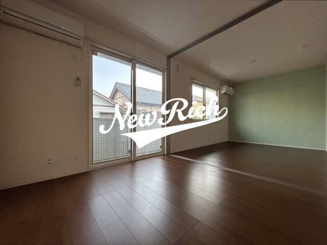 高崎市菅谷町のアパートのバルコニー