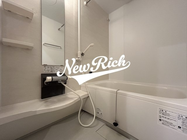 高崎市菅谷町のアパートの浴室