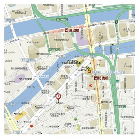 アーデン土佐堀|マップ