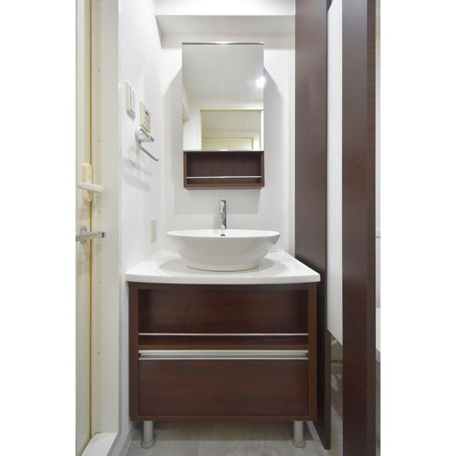 南堀江プライマリーワンの洗面所|スペースが確保できる洗面所です