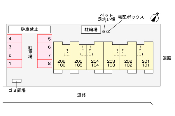 ナチュール　メゾンの区画図