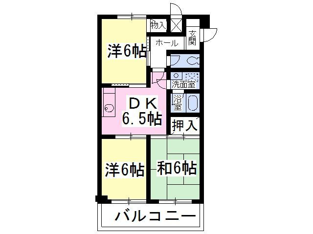 各部屋６帖以上の３ＤＫ♪