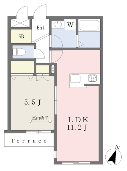 リビング11.2帖の1LDK♪