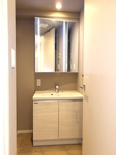 プレセダン板橋本町の洗面所|洗面所　※同タイプ別部屋2025.11新築未入居時撮影