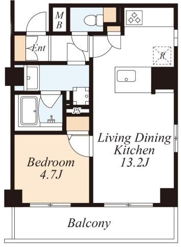 【間取り】 | 三軒茶屋シティハウス | 販売価格6,990万円　間取り：1LDK　空室（ご見学可能ですのでお気軽にお問合せ下さい）
