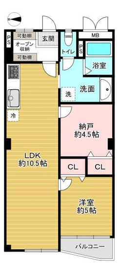 【間取り】 | 旭コーポB棟