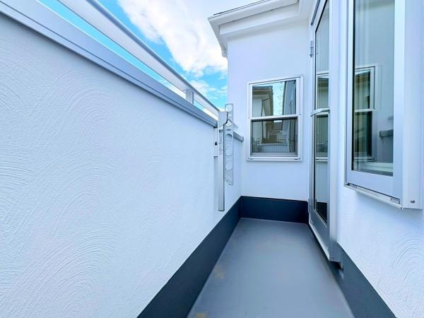 横浜市保土ケ谷区新井町の新築一戸建のバルコニー|２階バルコニーは2か所あります。