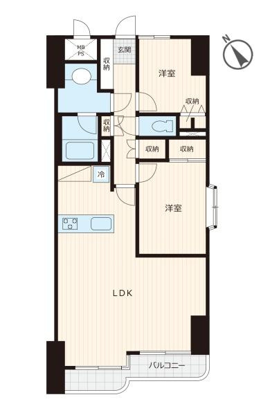 ライオンズマンション湘南秋谷の間取り