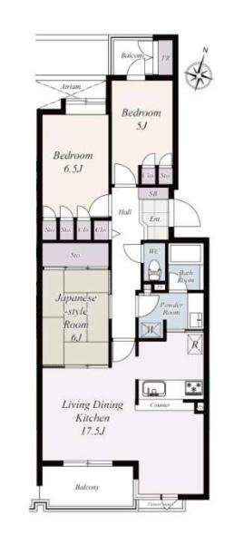 ガーデンハイツ鎌倉玉縄の間取り