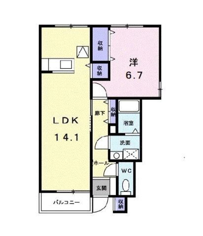 プリムローズⅠの間取り