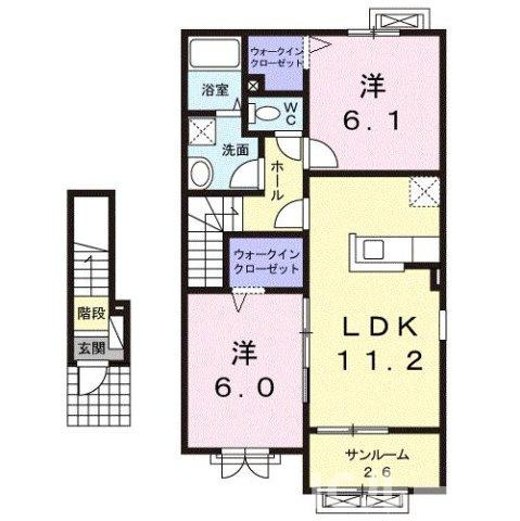 カリーノ Ｂの間取り