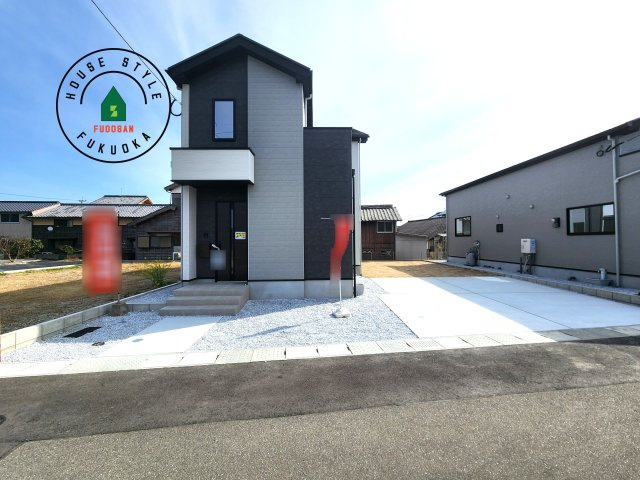 福岡市西区太郎丸2丁目第1-2棟（1号棟）　の外観|デザイン性のある外観です。