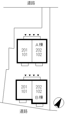 【区画図】 | パーシモンガーデンサエキA