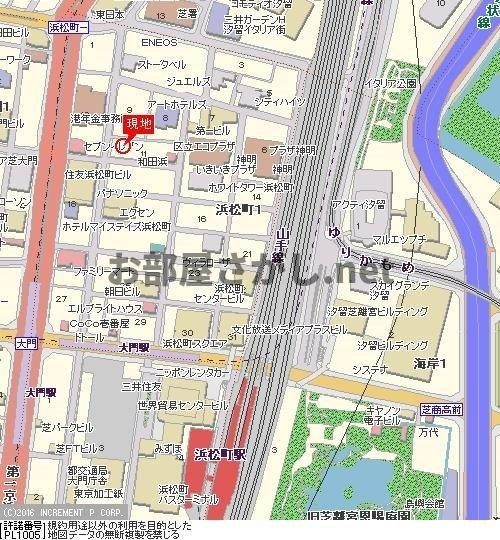 パレステュディオ浜松町の地図