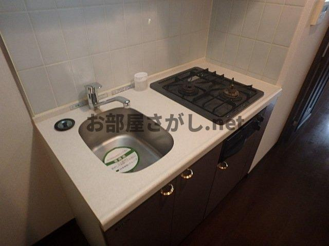 パレステュディオ浜松町のキッチン|システムキッチン(2口ガスコンロ・グリル付)