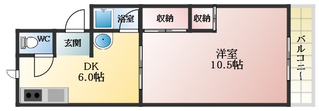 【間取り】 | 土師ノ里第二サンハイツ