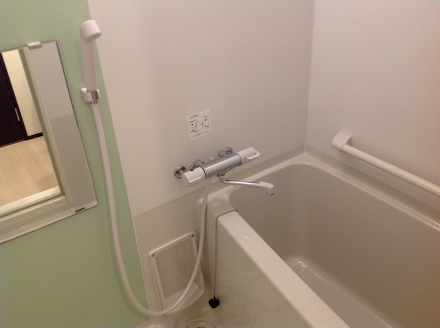 レオネクストくおれⅡの浴室|カラーパネル付き