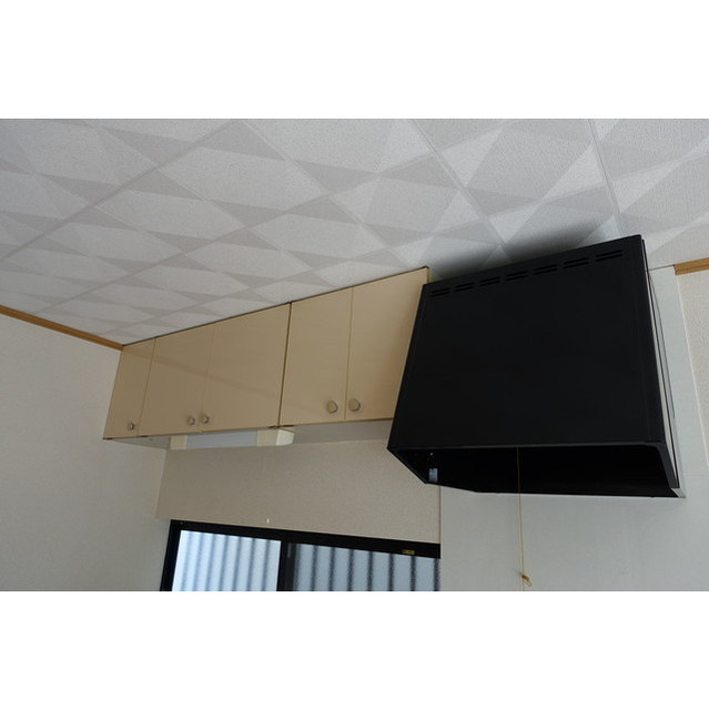 安八高橋貸家のキッチン|キッチン上面収納