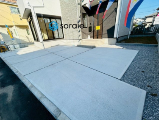 川越市的場19期　新築戸建の駐車場|12/11　撮影