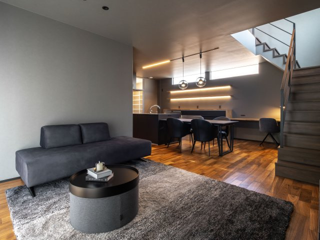 大津市本堅田2丁目モデルハウスの居間・リビング