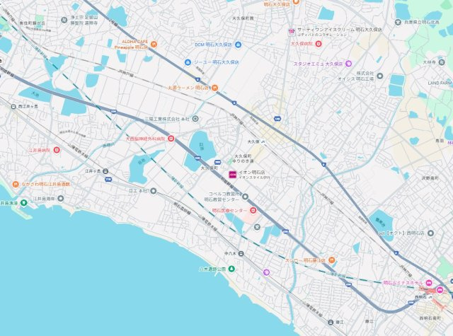 明石市大久保町大久保町　新築一戸建ての地図