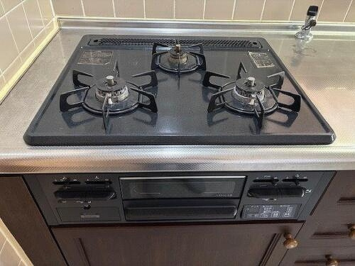 ライオンズマンション徳島富田橋の設備|ガスコンロ（退去時撮影2025/9）