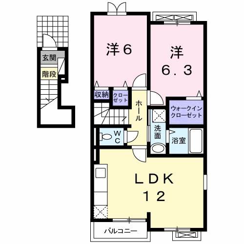ヴェール　シェトワ花園の間取り