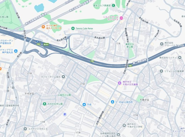 神戸市垂水区上高丸　第1期　新築一戸建ての地図