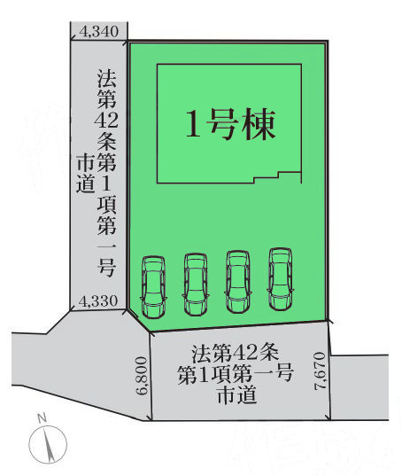 【区画図】 | リーブルガーデン.S前橋市小坂子町ー① | 上武17号近く伊勢崎・渋川方面アクセス良好！敷地面積100坪！