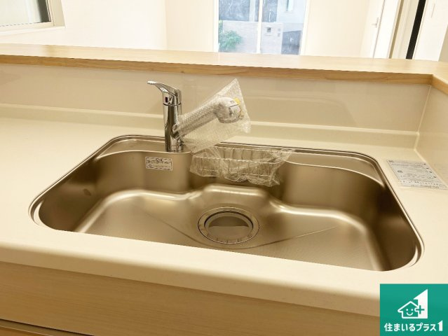 神戸市垂水区上高丸　第1期　新築一戸建ての設備|広々としたシンクで食器洗いも楽々！