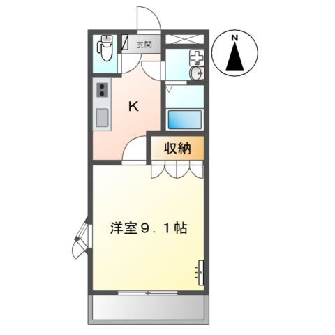 ファンタジーＫⅡの間取り