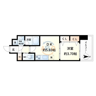 【間取り】 | プレジオ難波 | プレジオ難波　間取り
