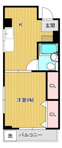 コーポ大下の間取り