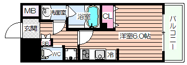 【間取り】 | パークフラッツ弁天町駅前