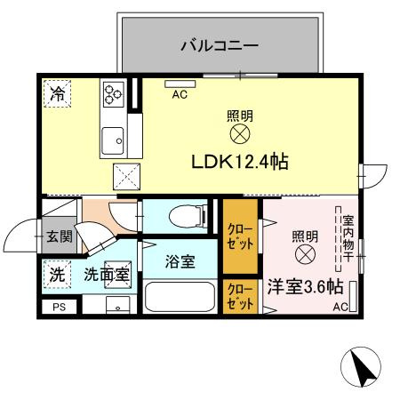 プレミスト新八代の間取り