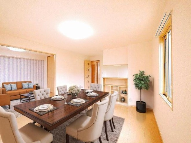 コート宮ノ下の居間・リビング|CGで家具等を配置したもので家具等は含まれません