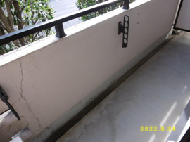 陽当たり良好なバルコニーです