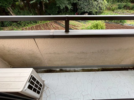 落ち着いた時間を過ごせるバルコニーです