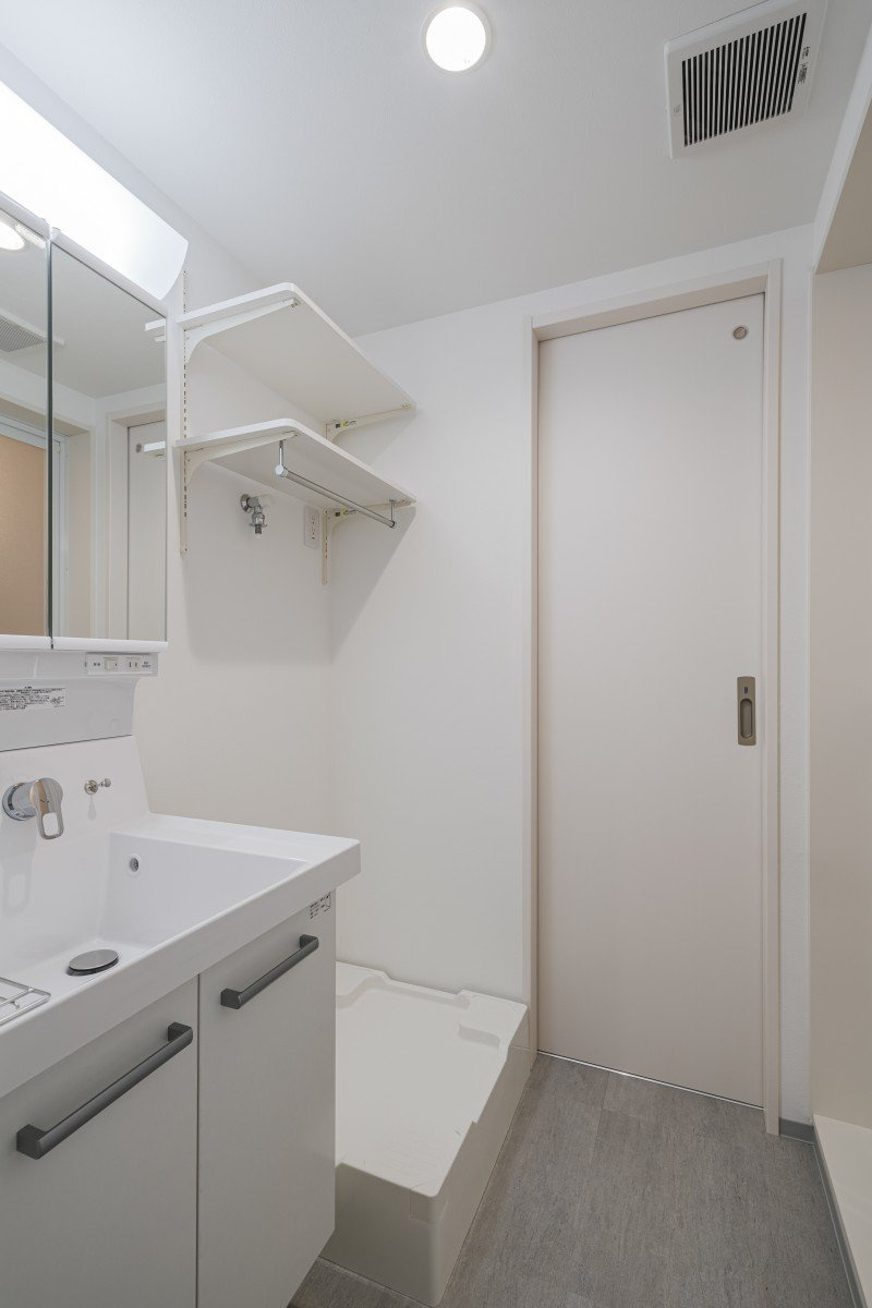 レジデンス鉄博の独立洗面台