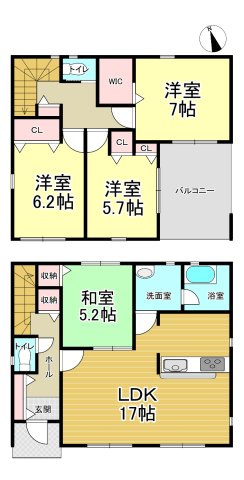 【間取り】 | クレイドルガーデン石巻市湊東第3