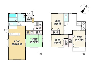 【間取り】 | 近江八幡市末広町　中古戸建
