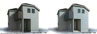 【外観パース】 | 保土ヶ谷区狩場町　新築分譲住宅　全２棟　今回販売２棟　１号棟 | パース