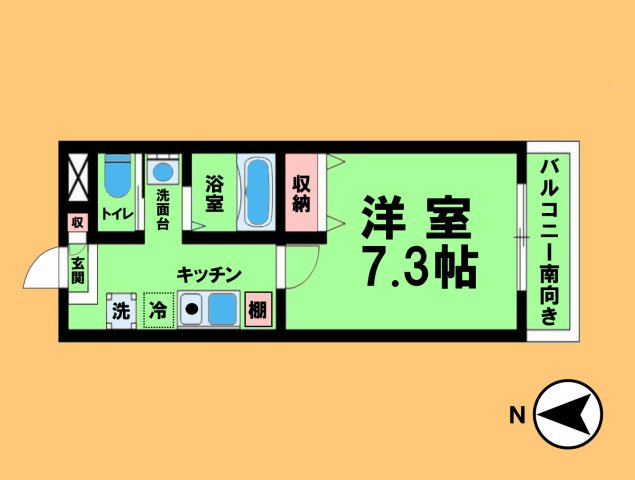 A・City東岸の間取り